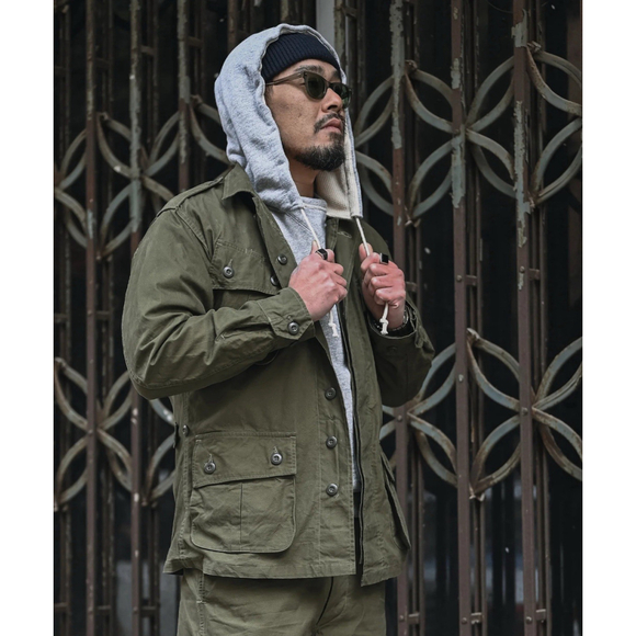 1963 1st Model Tropical Jungle Fatigue Jacket Bronson USA FAST SHIP Size L - Picture 2 of 16